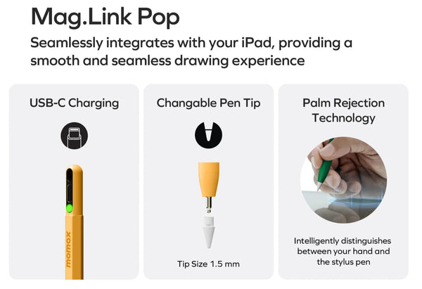 【門市發售】Momax Mag.Link Pro iPad專用筆