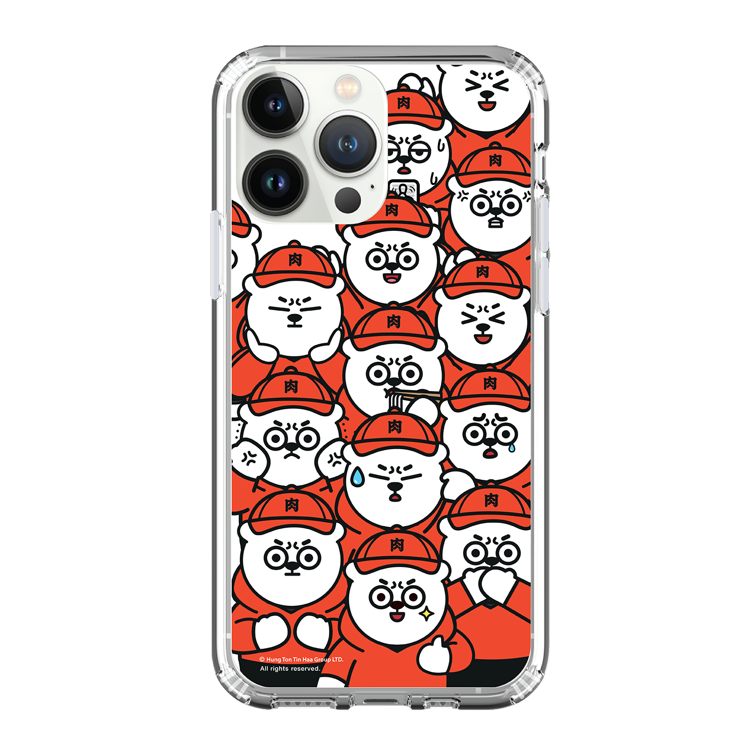 Yookgun Kuma 肉緊熊 Clear Case / iPhone Case / Android Case / Samsung Case 正版授權 全包邊氣囊防撞手機殼 (YGK85)