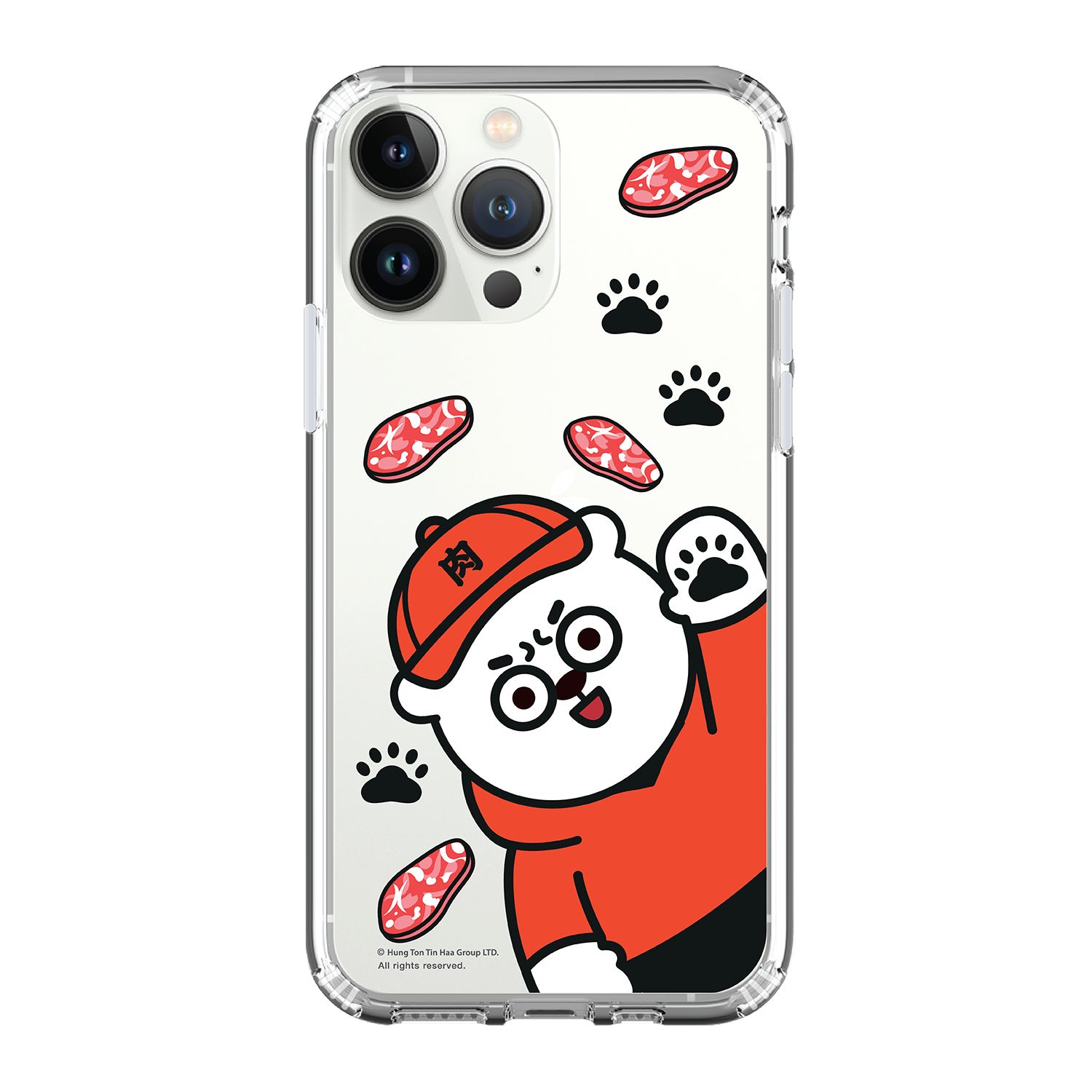 Yookgun Kuma 肉緊熊 Clear Case / iPhone Case / Android Case / Samsung Case 正版授權 全包邊氣囊防撞手機殼 (YGK89)